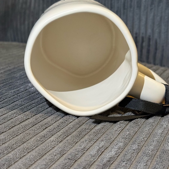 Rae Dunn White Mug with Black 'Have Faith' w/ Dandelion Design - Picture 4 of 5